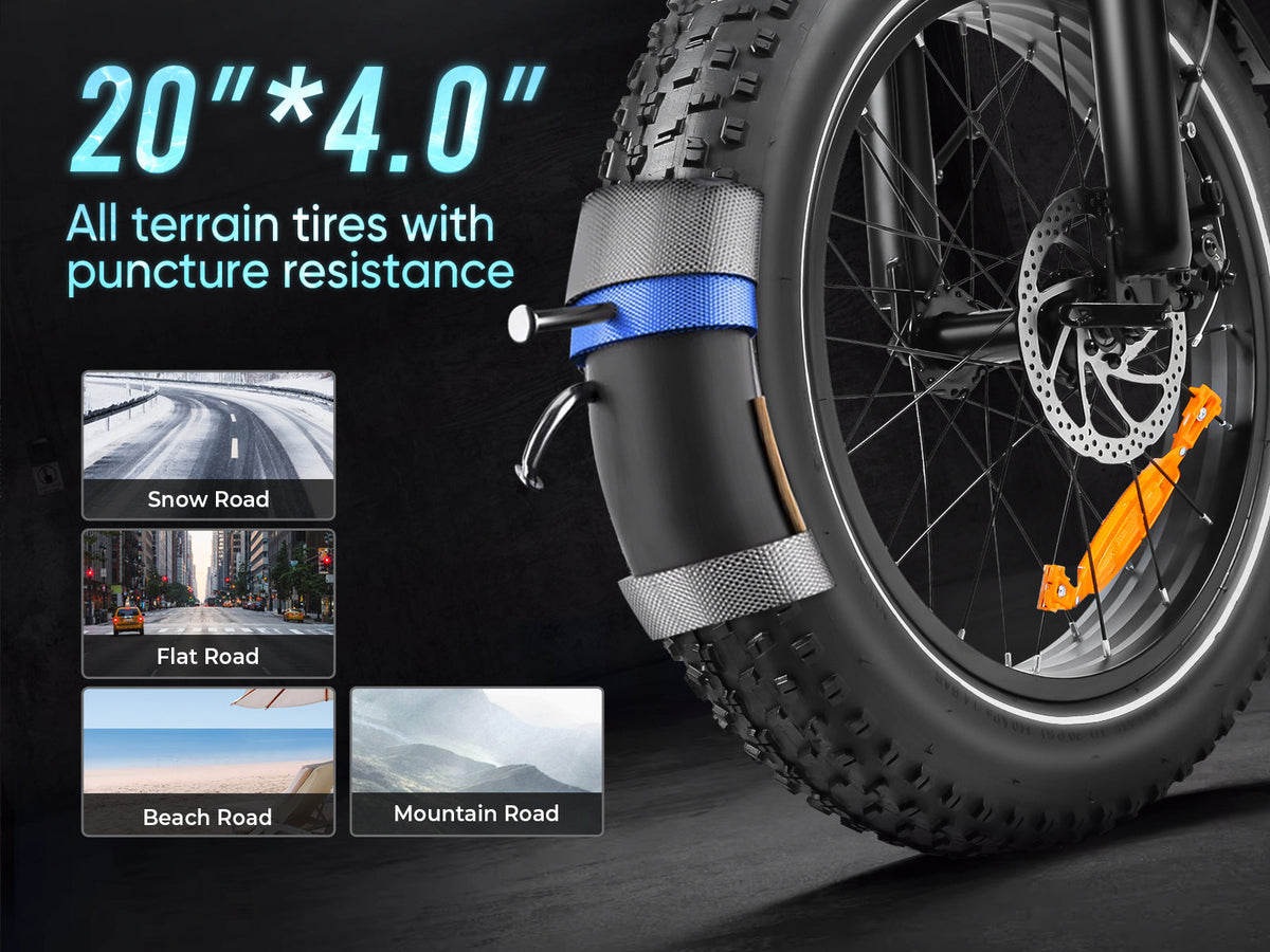 SAMEBIKE LOTDM200-II Step-Through Fat-Tire E-Bike – product image 10