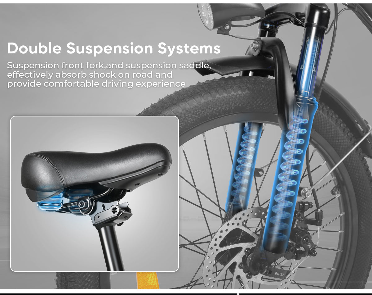 SAMEBIKE CY20 Folding Commuter E-Bike – product image 10