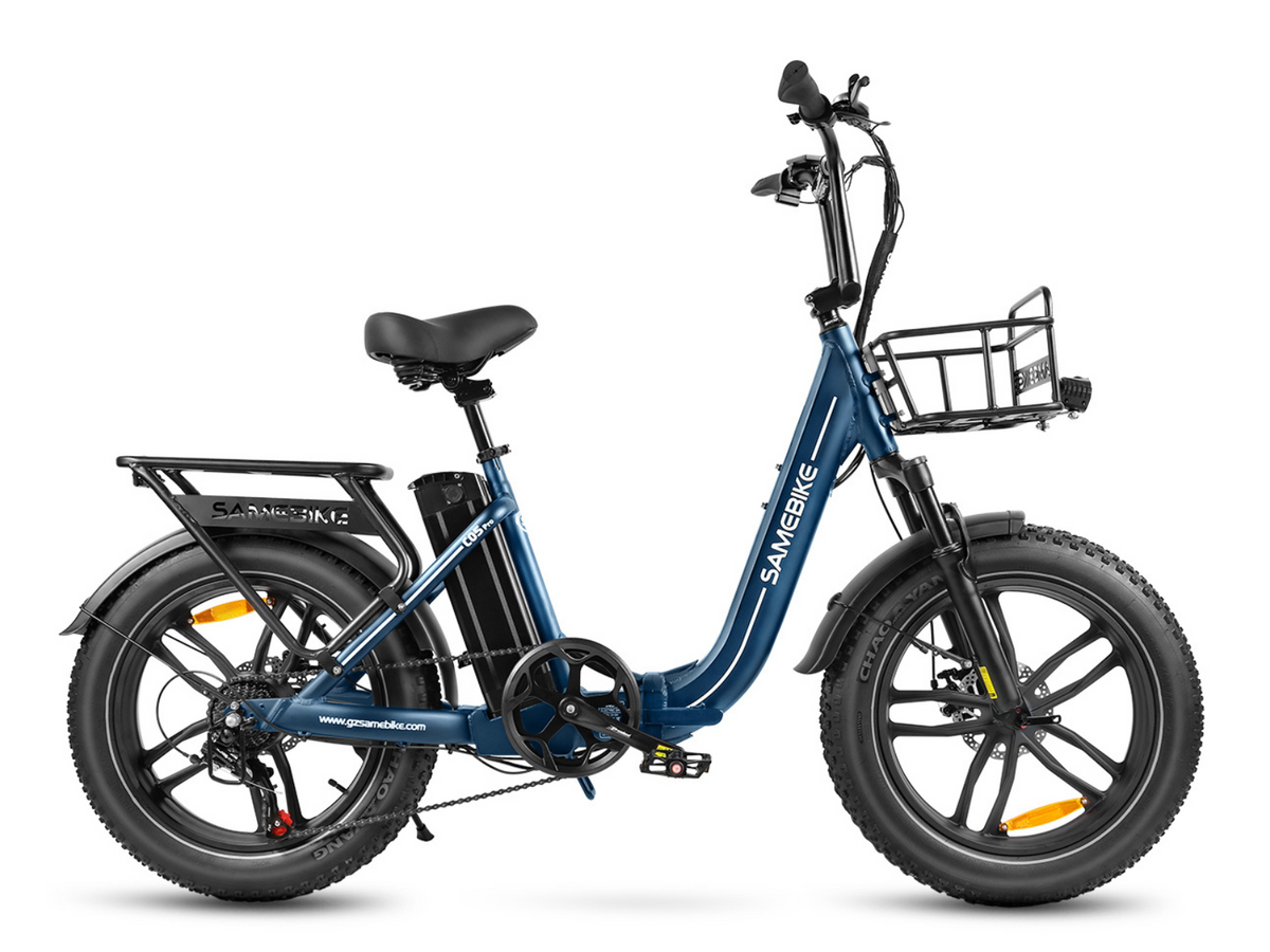 SAMEBIKE C05 Pro Step-Through Folding E-Bike – Navy – product image 3