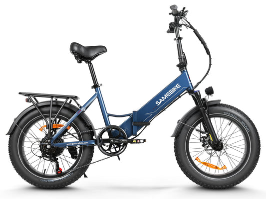 SAMEBIKE LOTDM200-II Step-Through Fat-Tire E-Bike – Black – product image 1