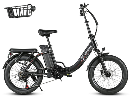 SAMEBIKE CY20 Pro Folding Commuter E-Bike – Black – product image 1