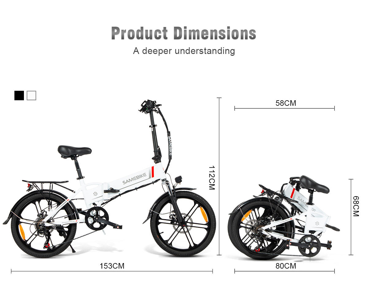 SAMEBIKE 20LVXD30-II Folding Electric Bike – product image 7