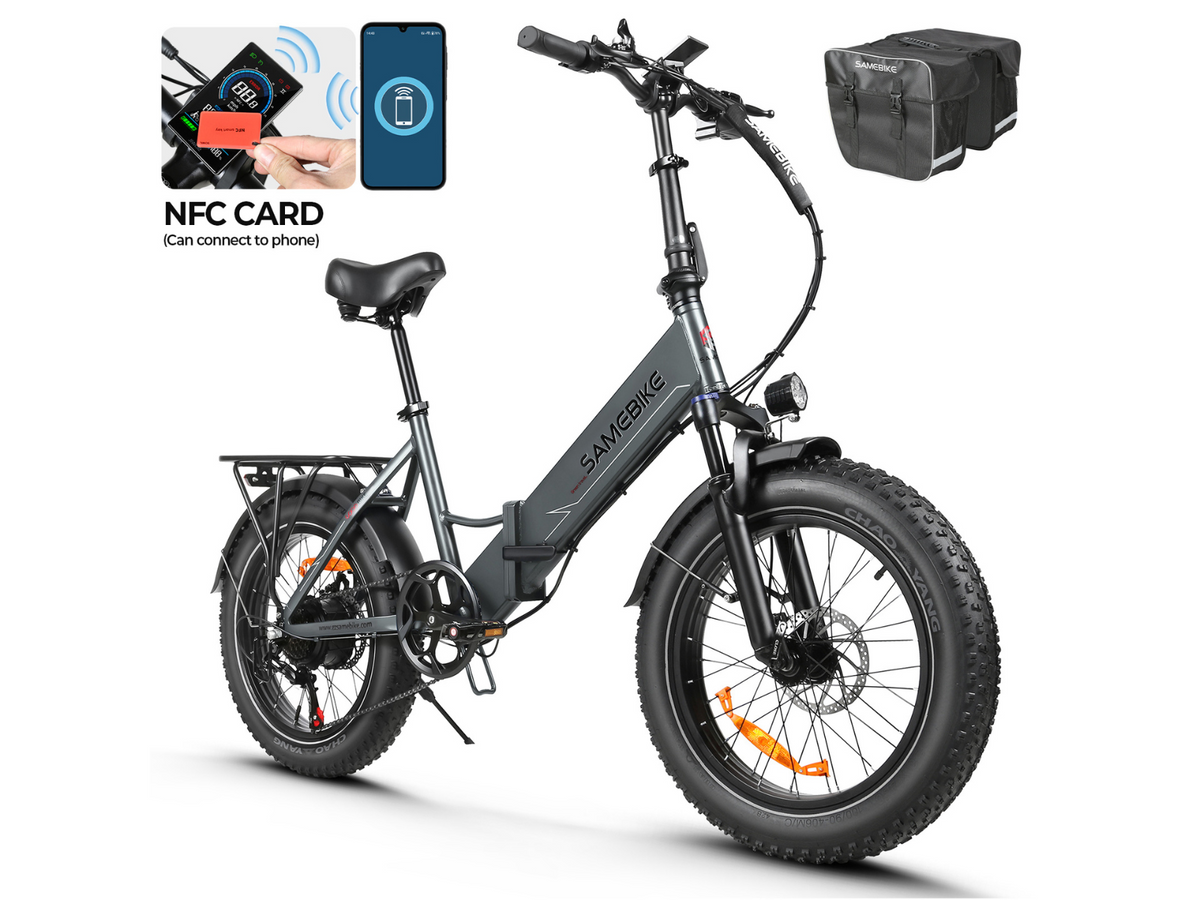 SAMEBIKE LOTDM200-II Step-Through Fat-Tire E-Bike – product image 6