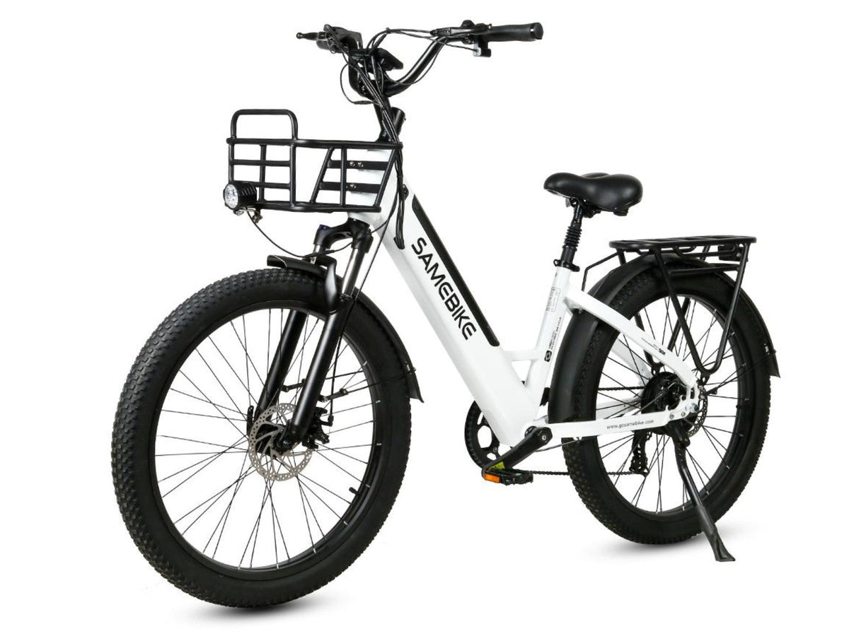 SAMEBIKE RS-A01 Plus Electric City Bike – White – product image 2