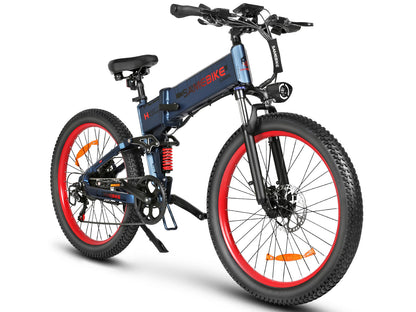SAMEBIKE LO26 Plus Folding Fat-Tire E-Bike – White – product image 2