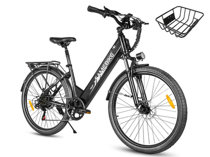 SAMEBIKE RS-A01 Pro-T Urban E-Bike – DarkGreen – product image 4