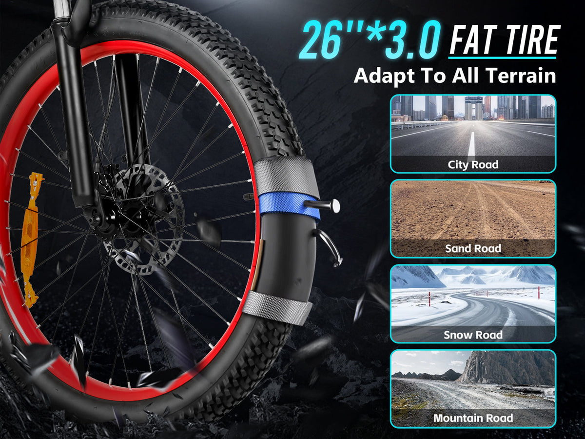 SAMEBIKE LO26 Plus Folding Fat-Tire E-Bike – product image 17