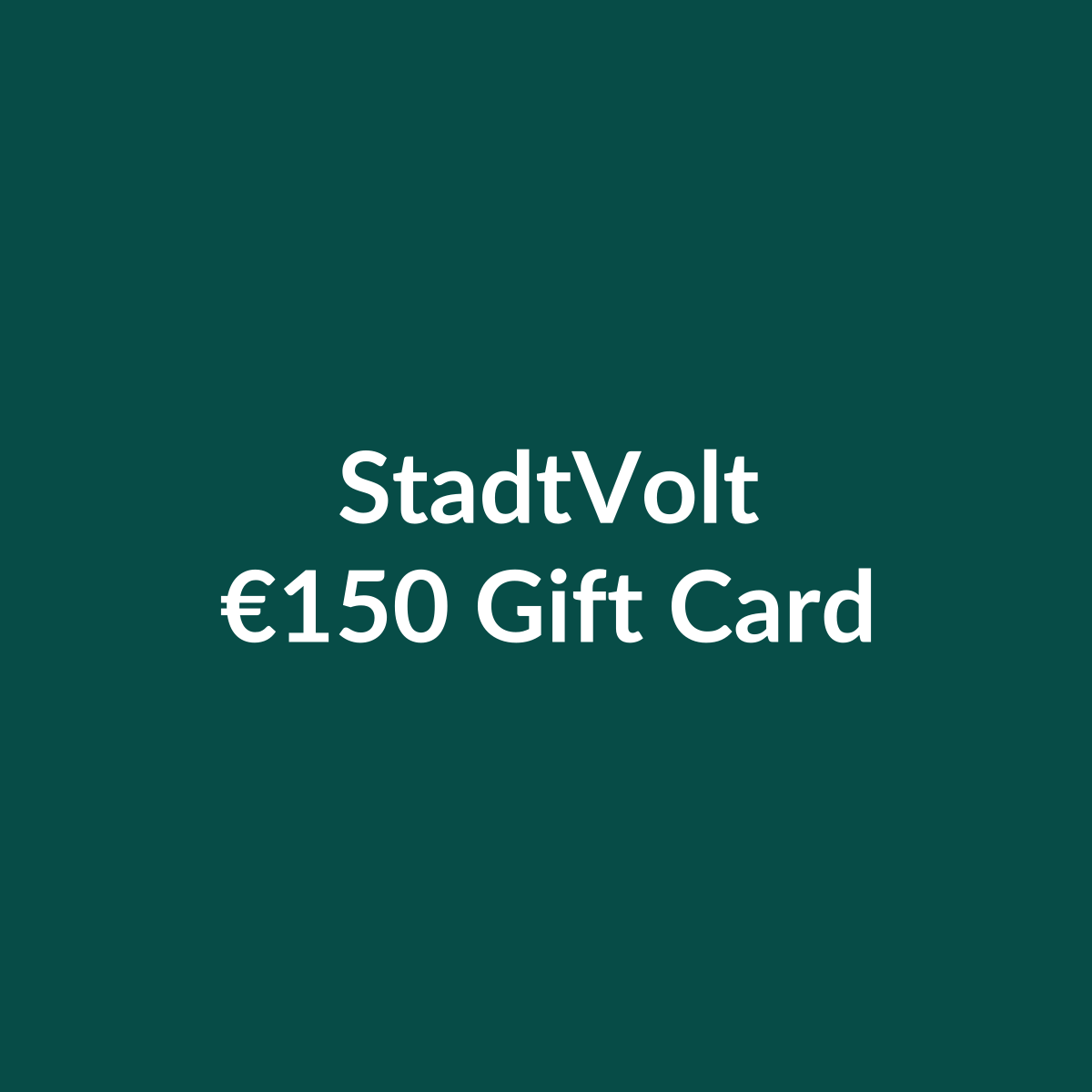 StadtVolt €150 Gift Card – €150.00 – product image 1