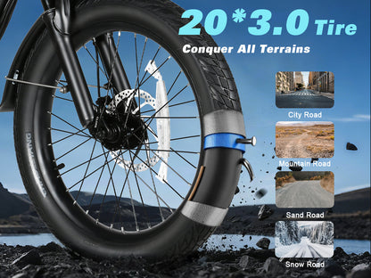 SAMEBIKE CY20 Pro Folding Commuter E-Bike – product image 12