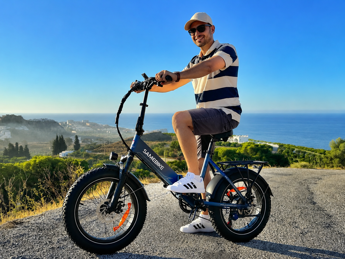 SAMEBIKE LOTDM200-II Step-Through Fat-Tire E-Bike – product image 5