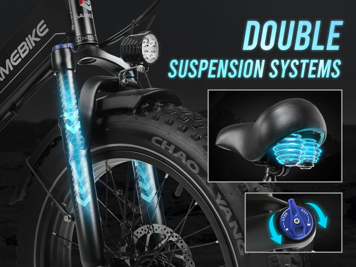 SAMEBIKE LOTDM200-II Step-Through Fat-Tire E-Bike – product image 9