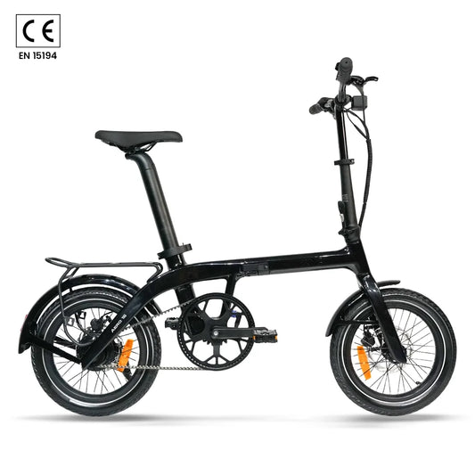 RYD Aero 16 Carbon Folding Electric Bike – Black – Black / Carbon / One Size – product image 1