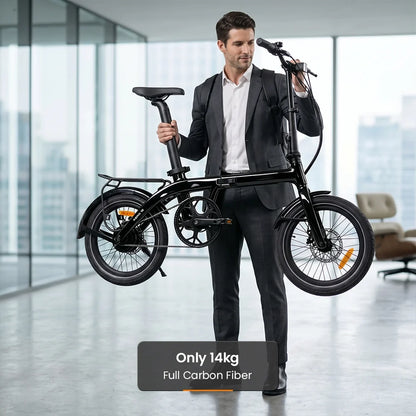 RYD Aero 16 Carbon Folding Electric Bike – Black – product image 3