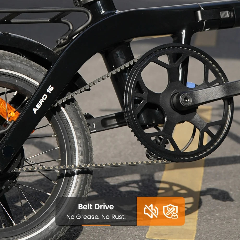 RYD Aero 16 Carbon Folding Electric Bike – Black – product image 7