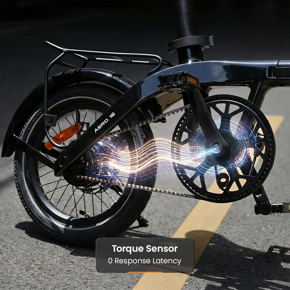 RYD Aero 16 Carbon Folding Electric Bike – Black – product image 9