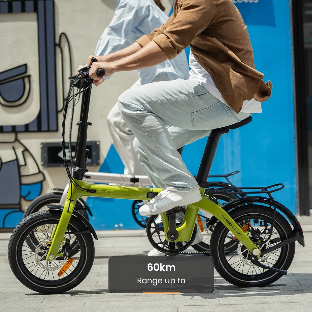 RYD Aero 16 Carbon Folding Electric Bike – Green – product image 4