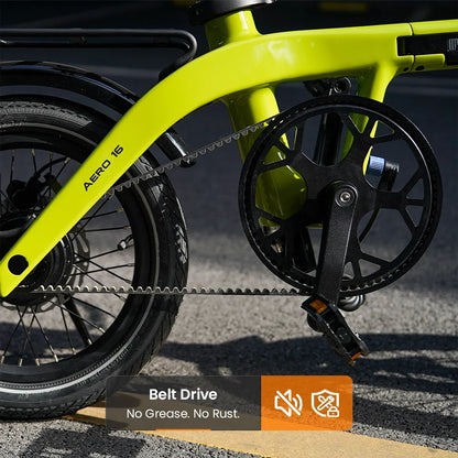 RYD Aero 16 Carbon Folding Electric Bike – Green – product image 7