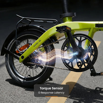 RYD Aero 16 Carbon Folding Electric Bike – Green – product image 9